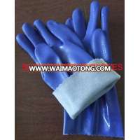 waterproof cold resistant PVC coating gloves for safty industry work