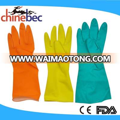 Colourful Fashion Household Rubber Gloves for Kitchen Cleaning and Laundry